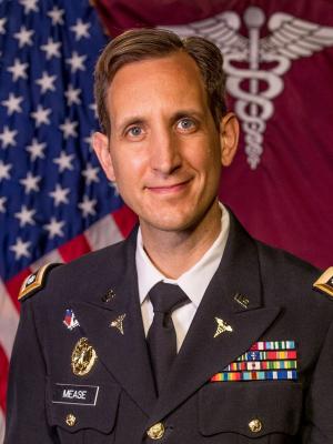 Headshot of Dr. Luke Mease, a middle-aged white man in his military dress uniform