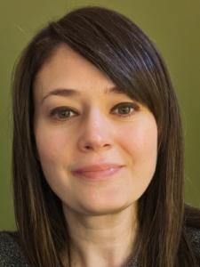 Person with straight brown hair.